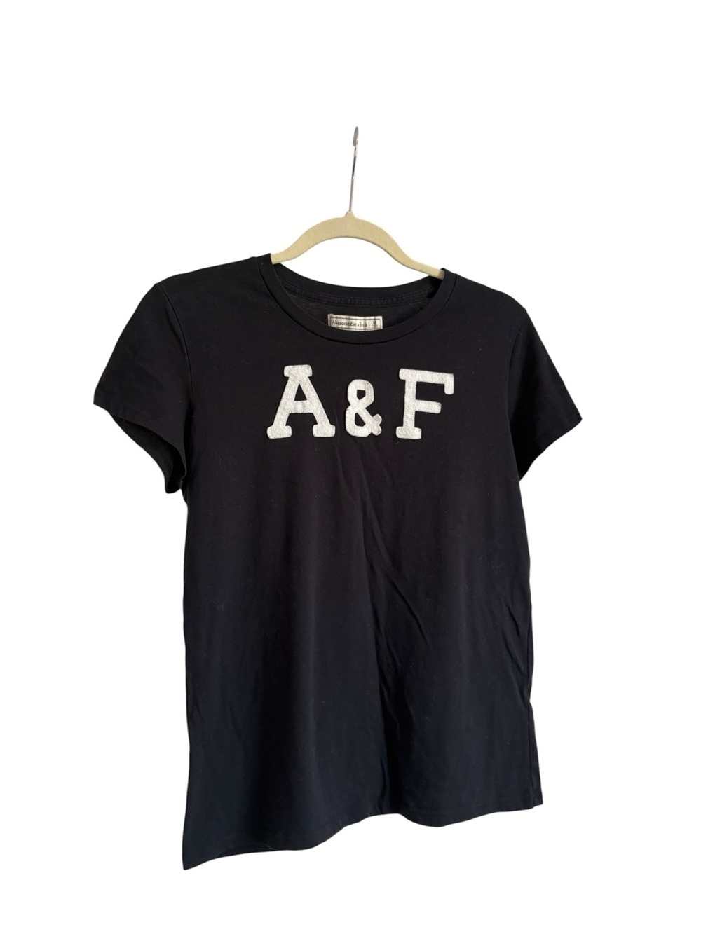 Abercrombie & Fitch Y2K A&F Logo Tee Size Medium Black Graphic T-Shirt